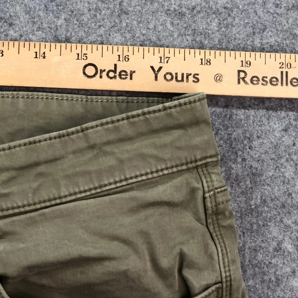 Mavi Matt Mens Chino Pants 36x32 (fits 36x30) Straight Leg Olive Green Stretch